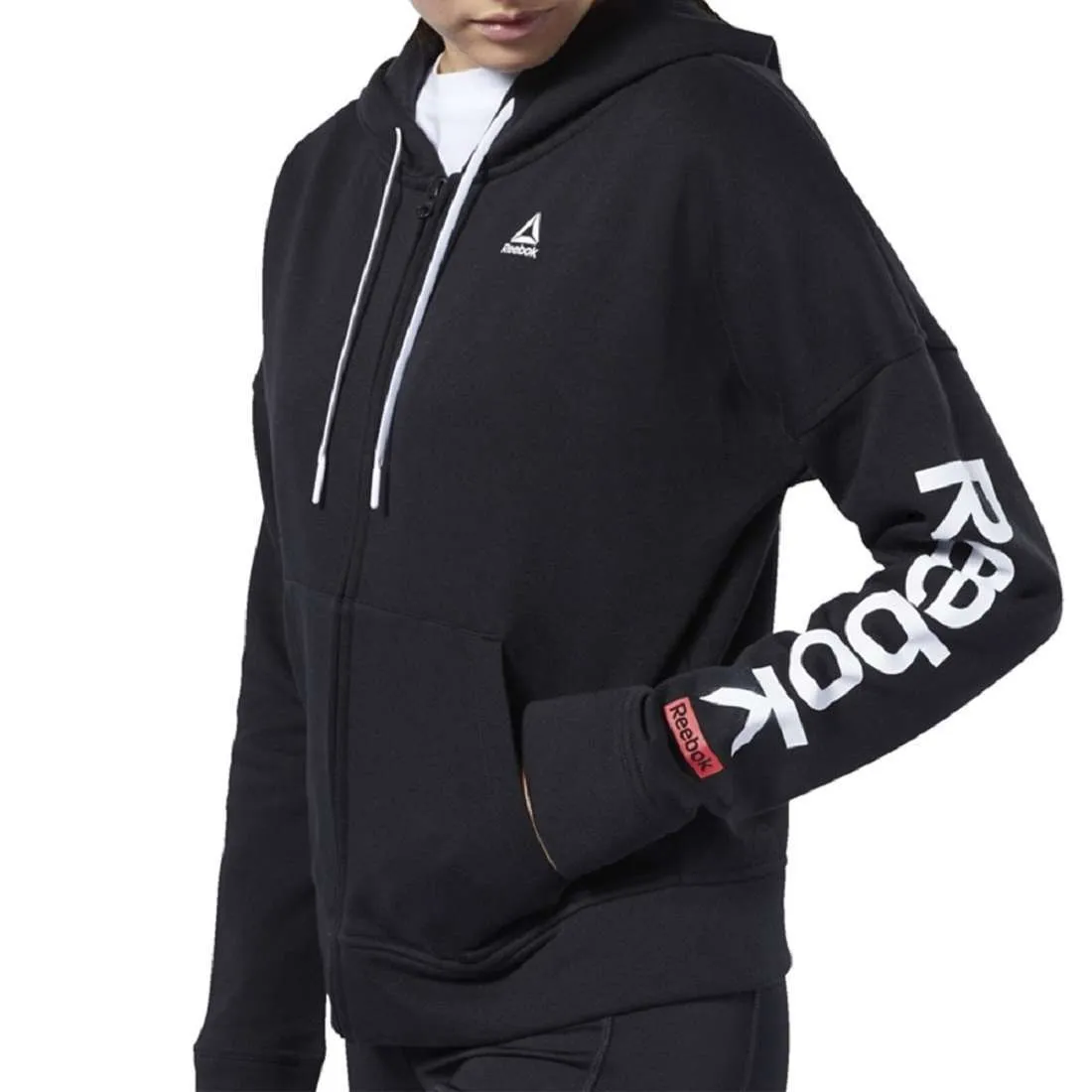 Reebok Women’s Liner Logo Full Zip Hoodies