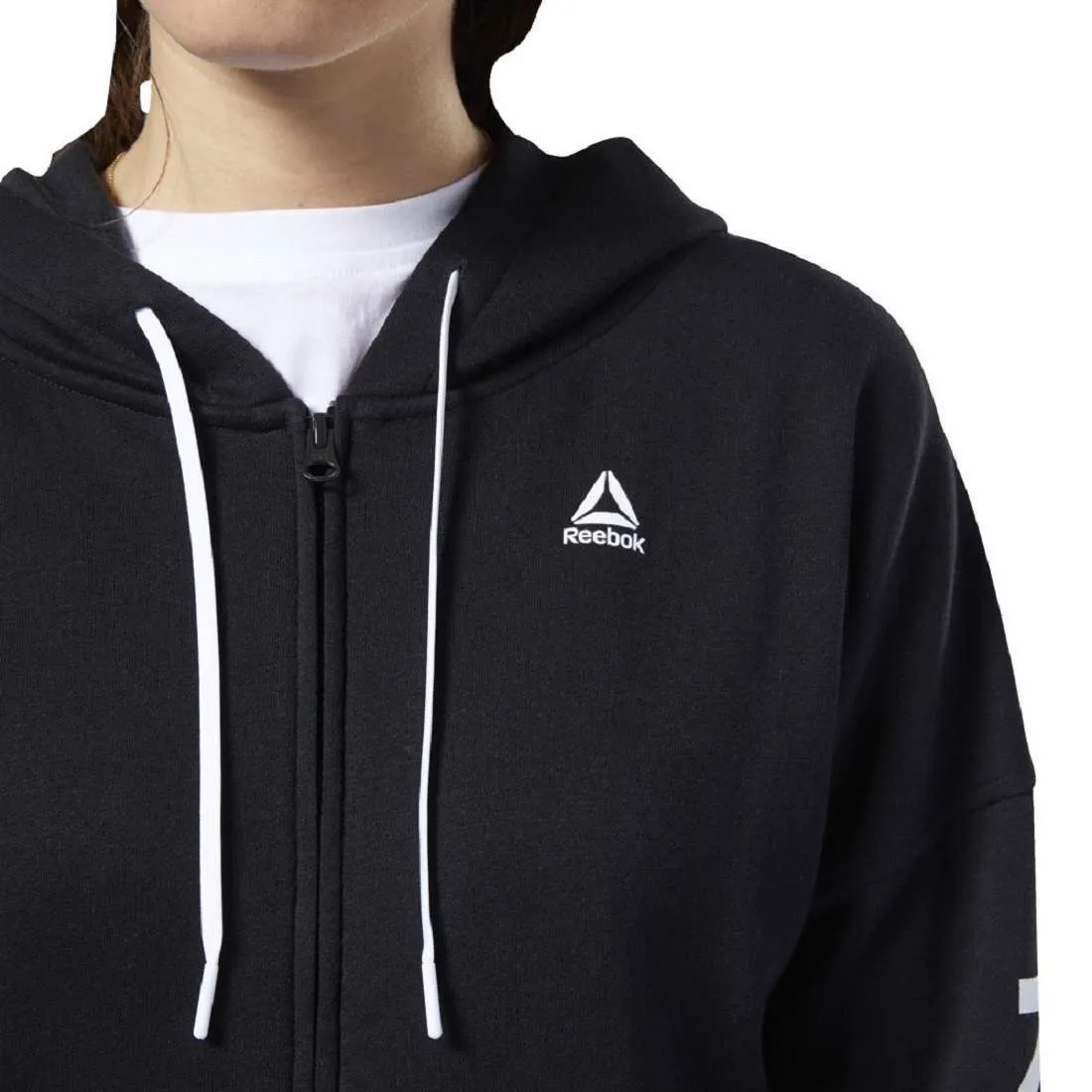 Reebok Women’s Liner Logo Full Zip Hoodies