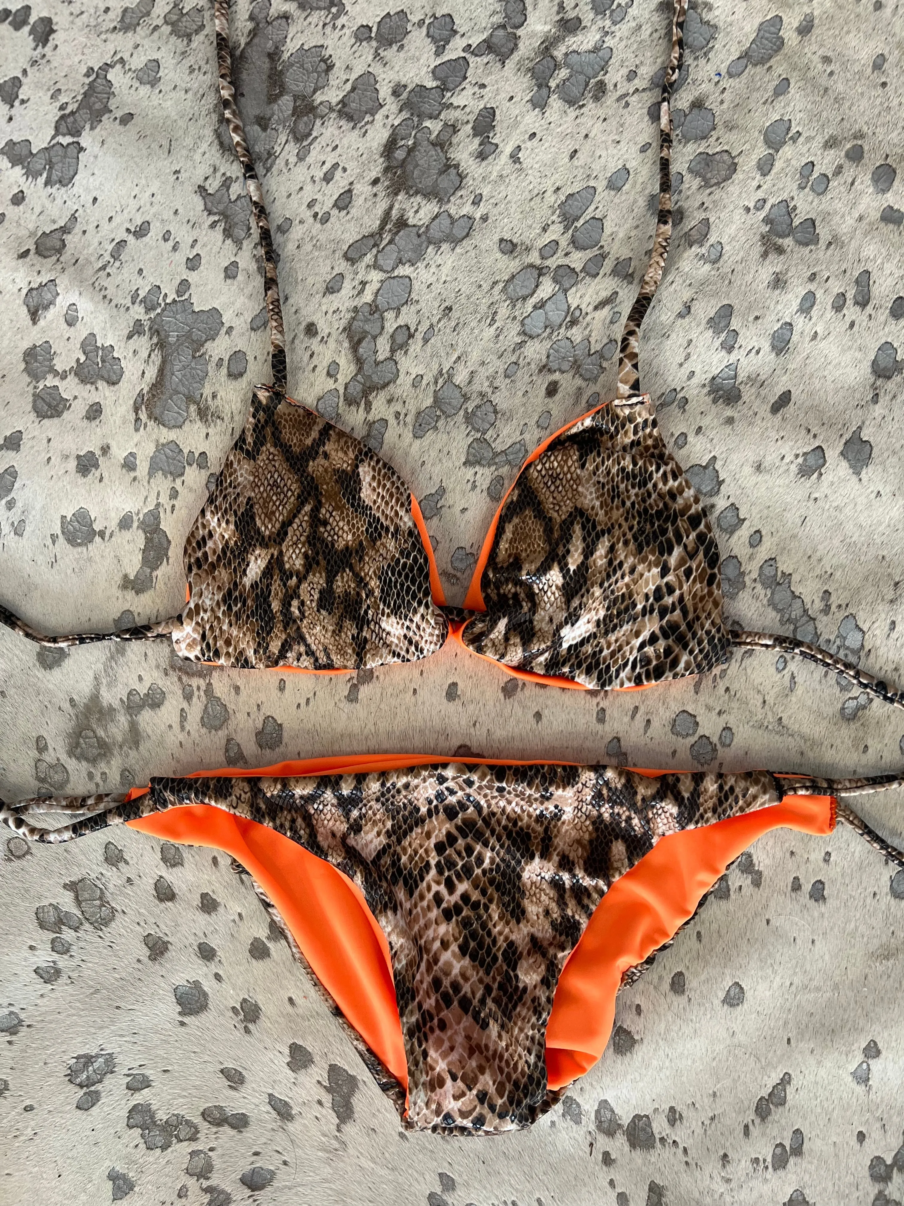 Reversible Python Print Bikini