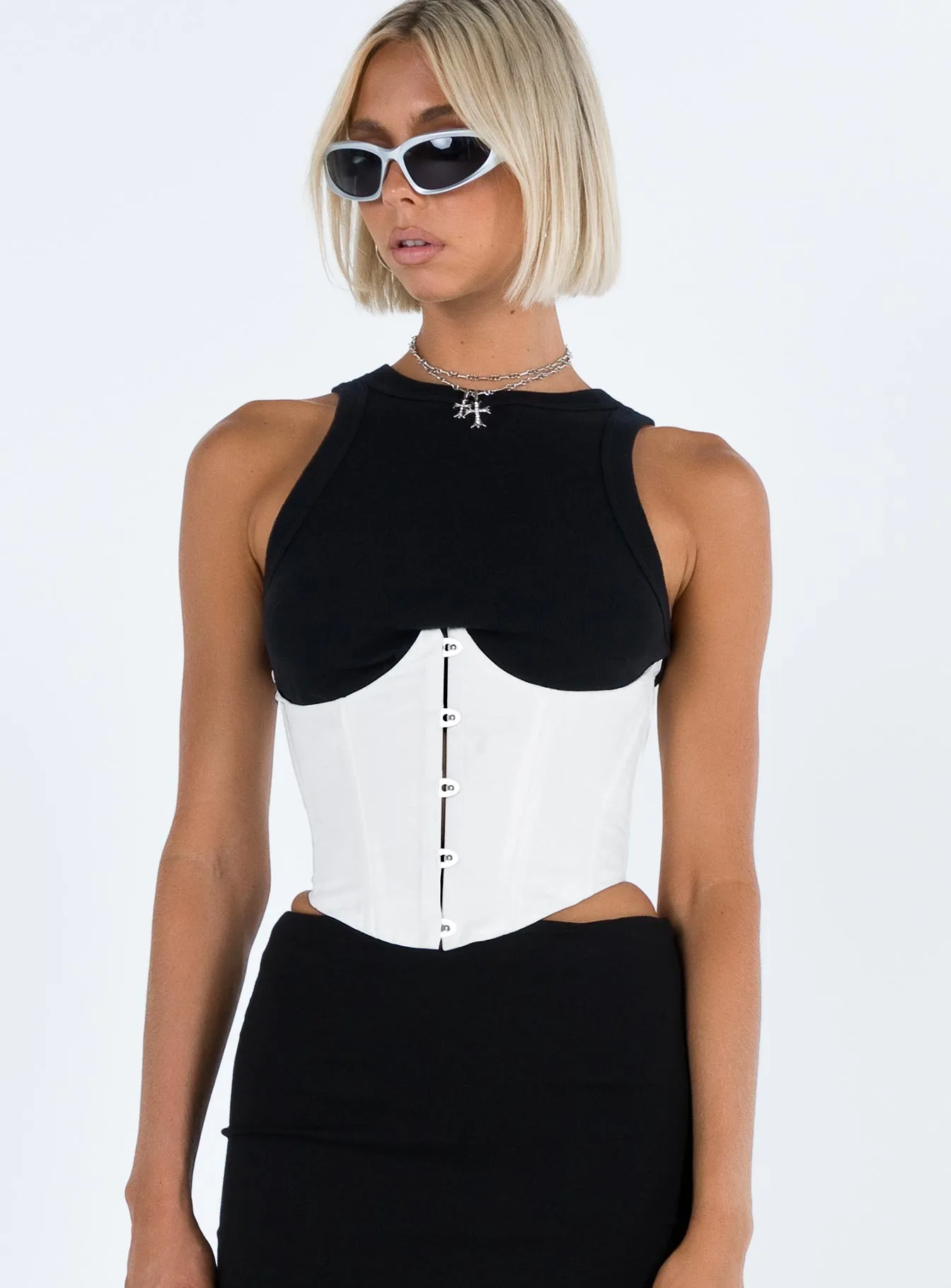 Rosina White Underbust Corset