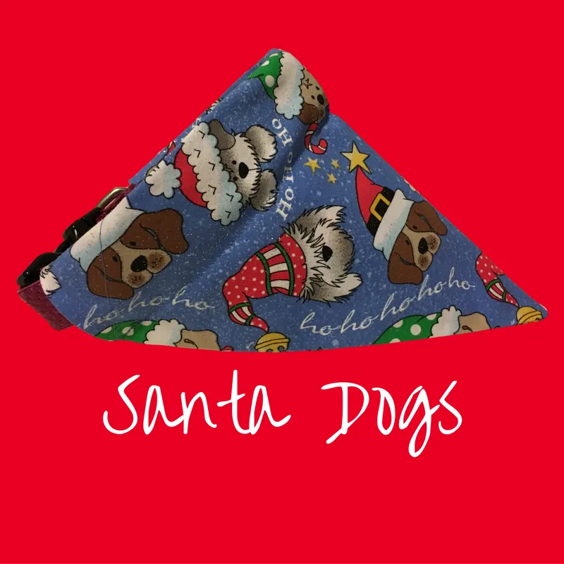 Santa Puppies Bandana