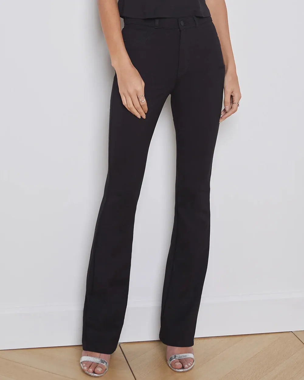 Selma Black High Rise Sleek Bootcut Jeans