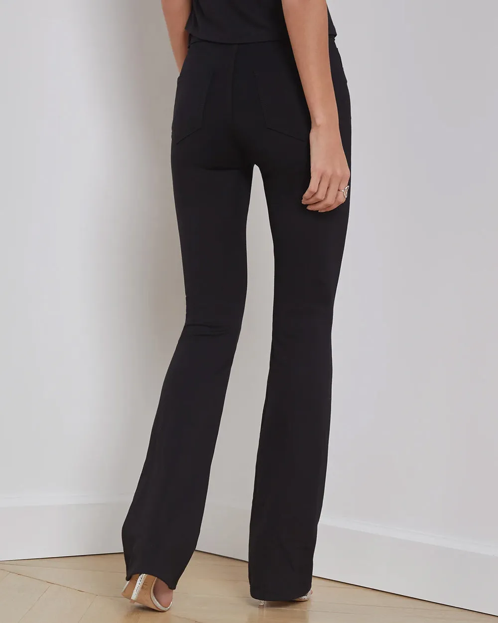 Selma Black High Rise Sleek Bootcut Jeans