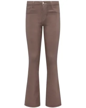 Selma High Rise Baby Bootcut Jean in Coated Taupe