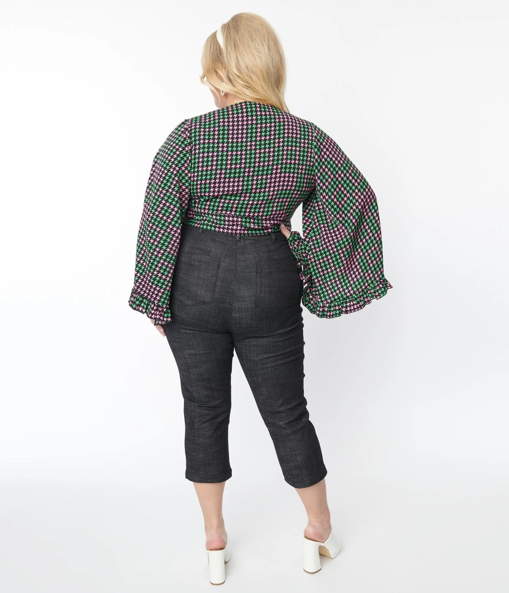 Smak Parlour Plus Size Black Denim Capris - Buy Online Now!