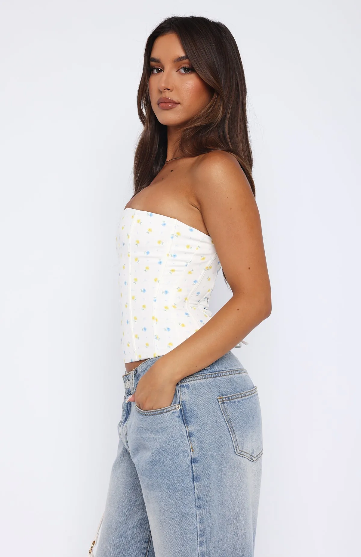 Small Bustier Buttercup Floral