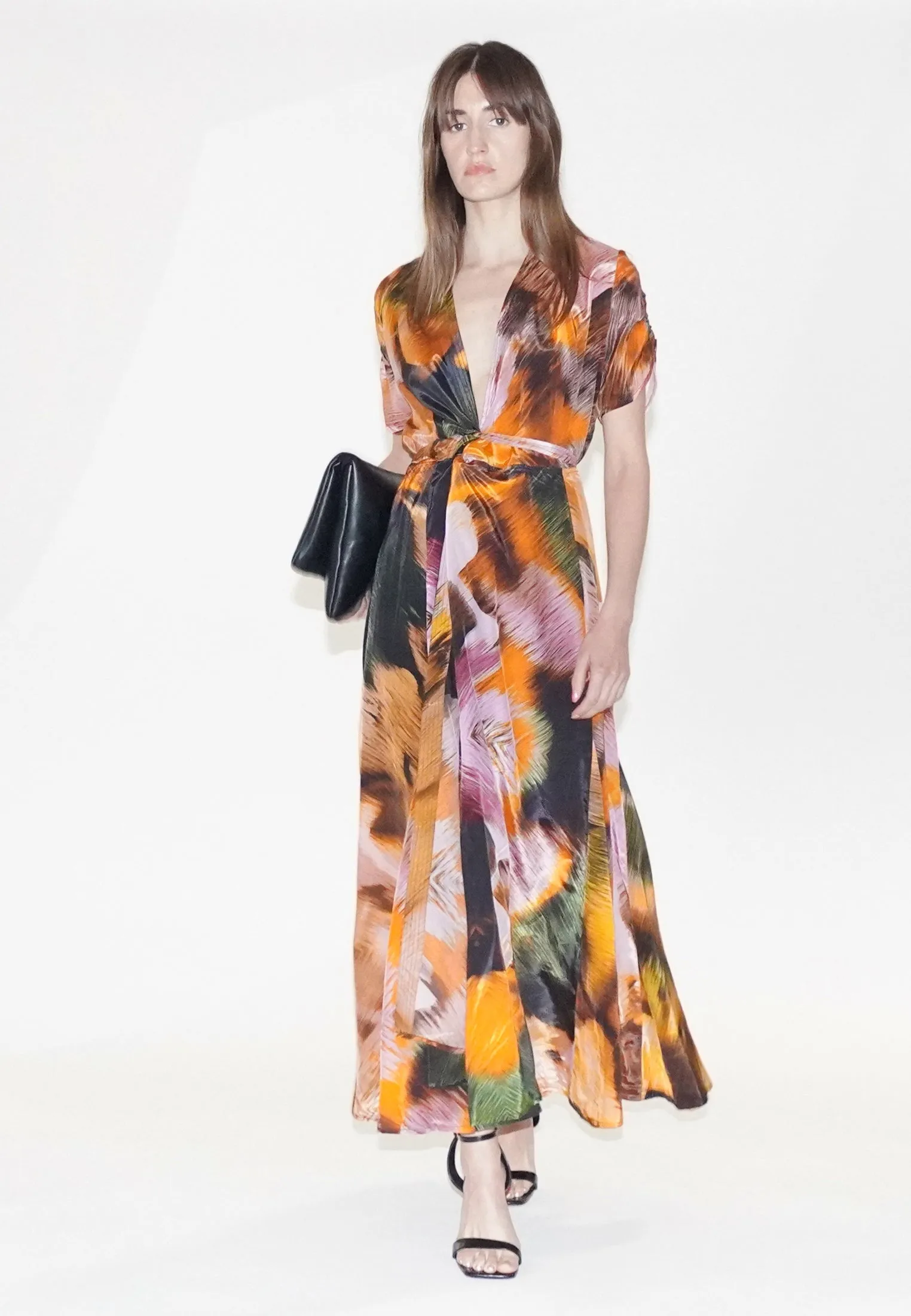 SOLSTICE MAXI DRESS OBSCURE ORANGE