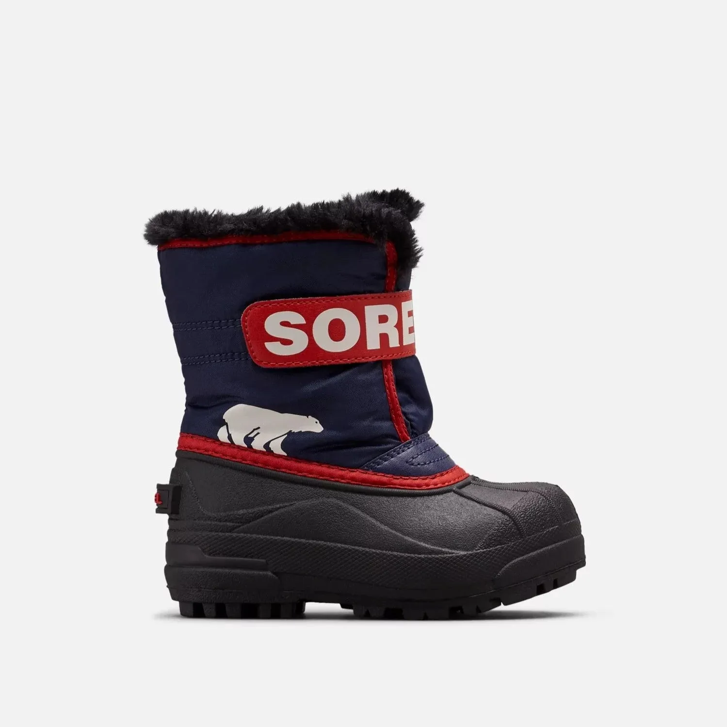 Sorel toddler boot Nocturnal/Sail Red Snow Commander.