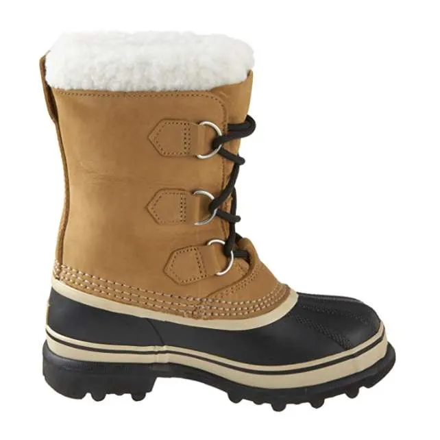 SOREL Youth Caribou Waterproof Winter Boot (Buff)