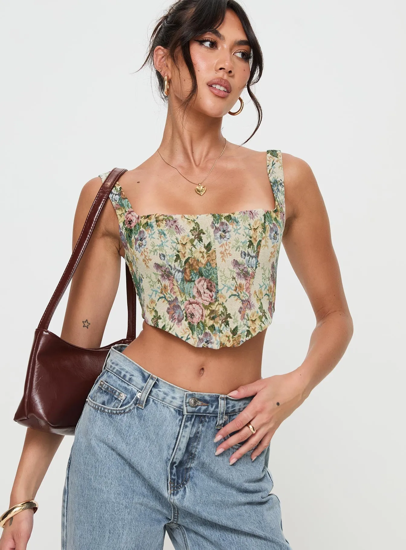 Tender Heart Multi Corset Top