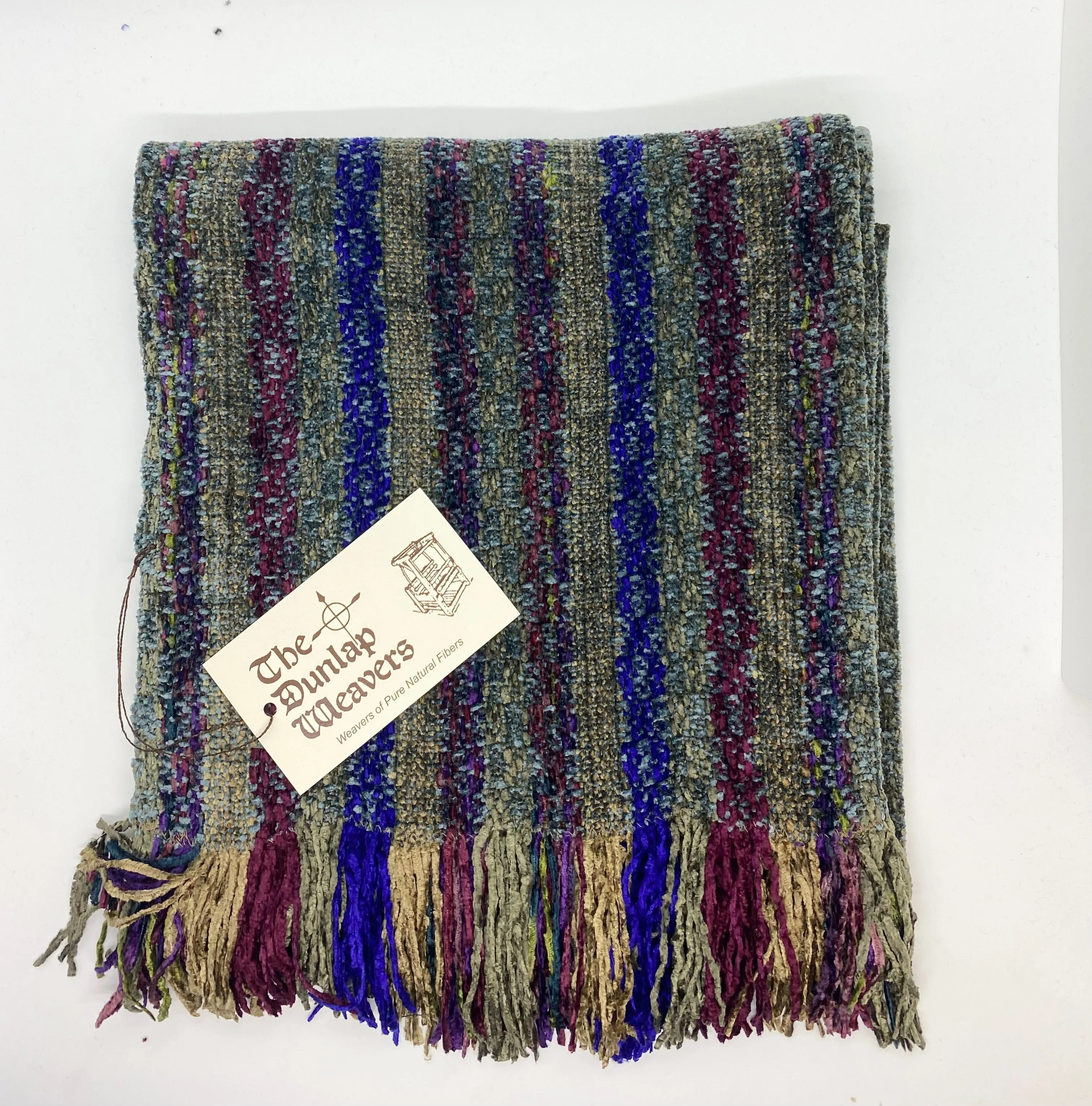 The Dunlap Weavers scarf, 1486 56 chenille (3 colors)