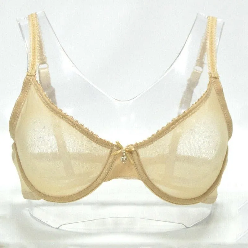 Transparent Sheer Mesh Bra