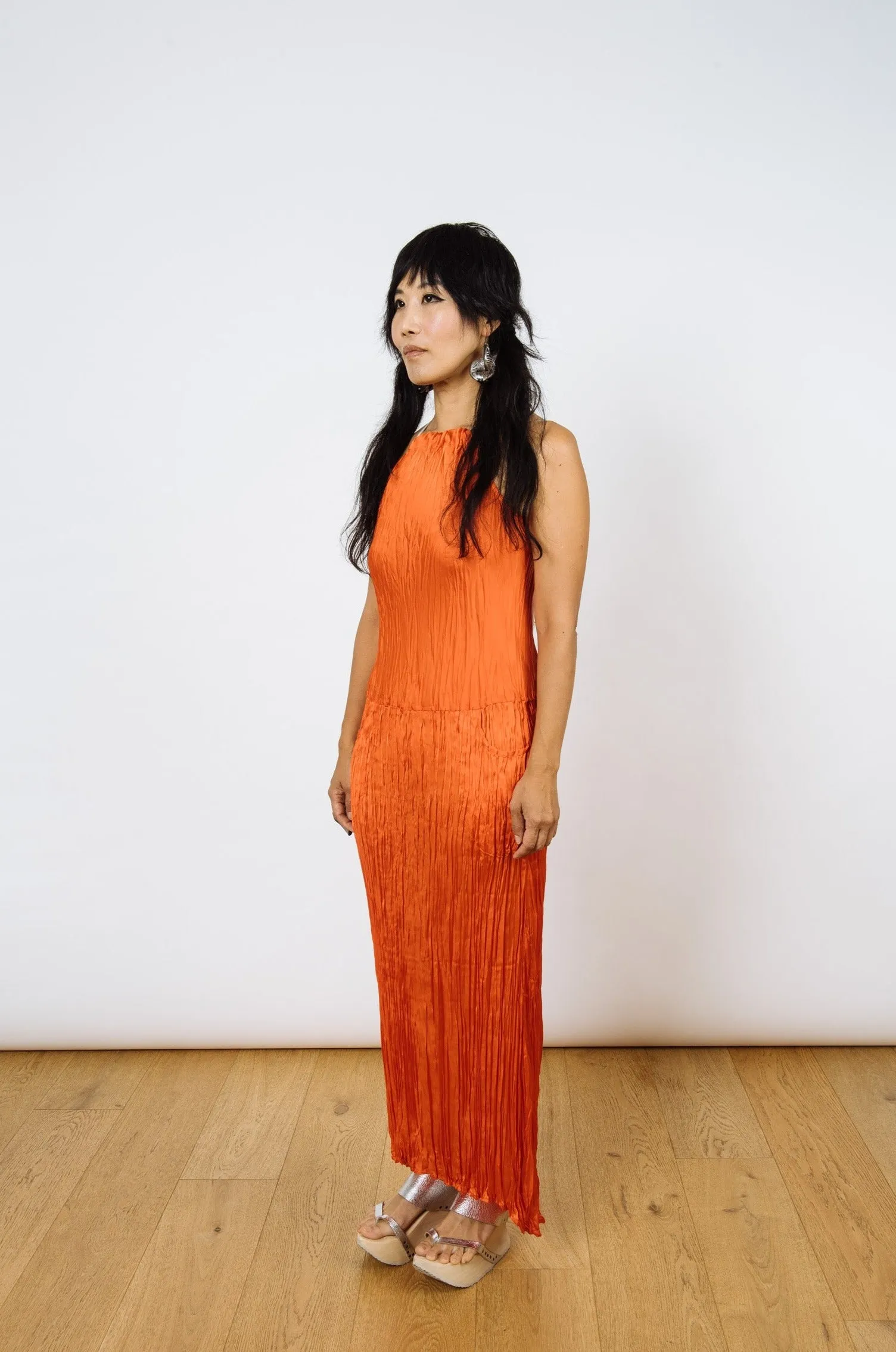 Twisted Maxi Halter Dress - Saffron | Buy Online Now