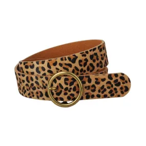 US Leopard Print Calf Hair Belt - High Demand