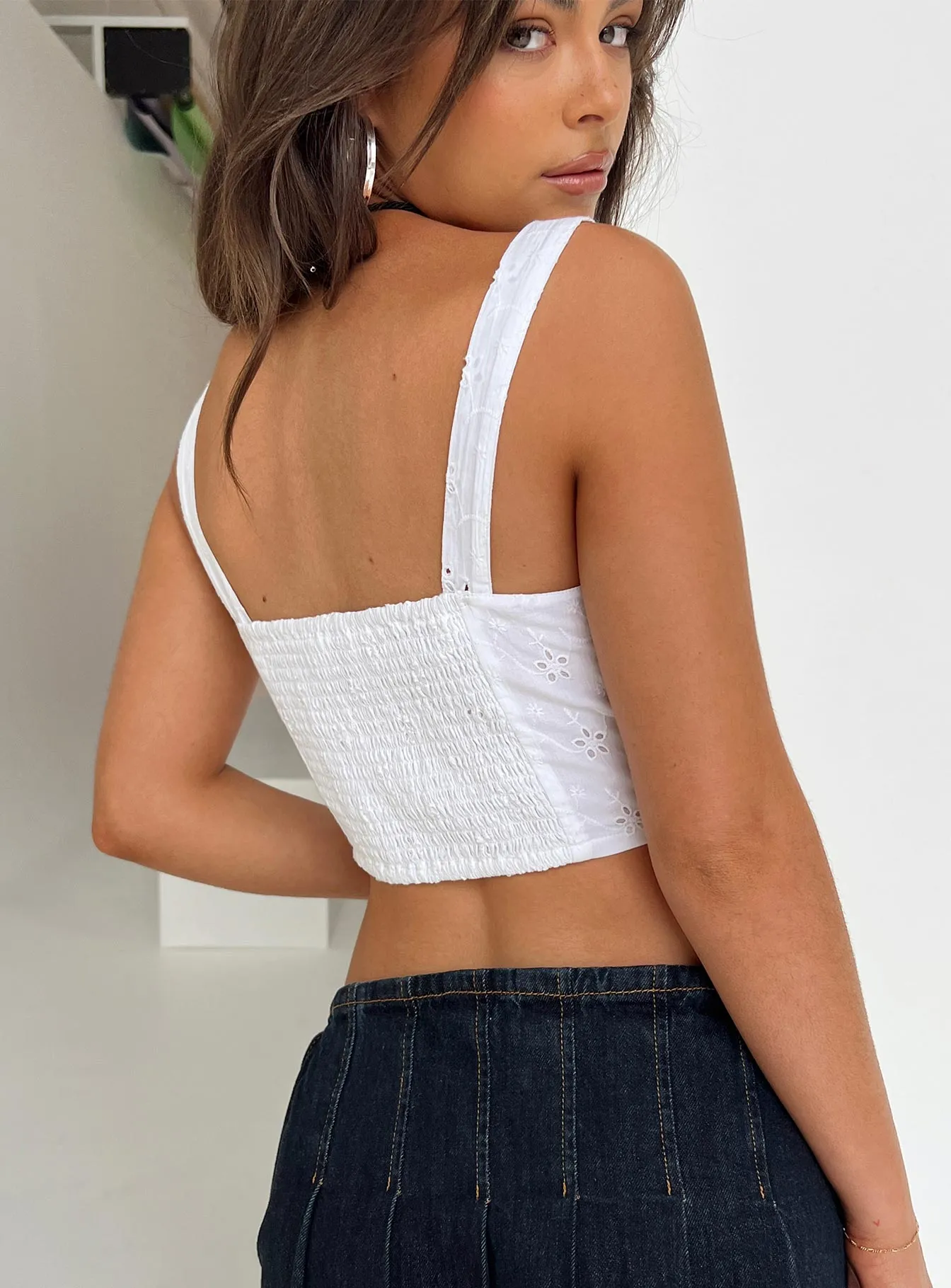 Valdez White Corset Top