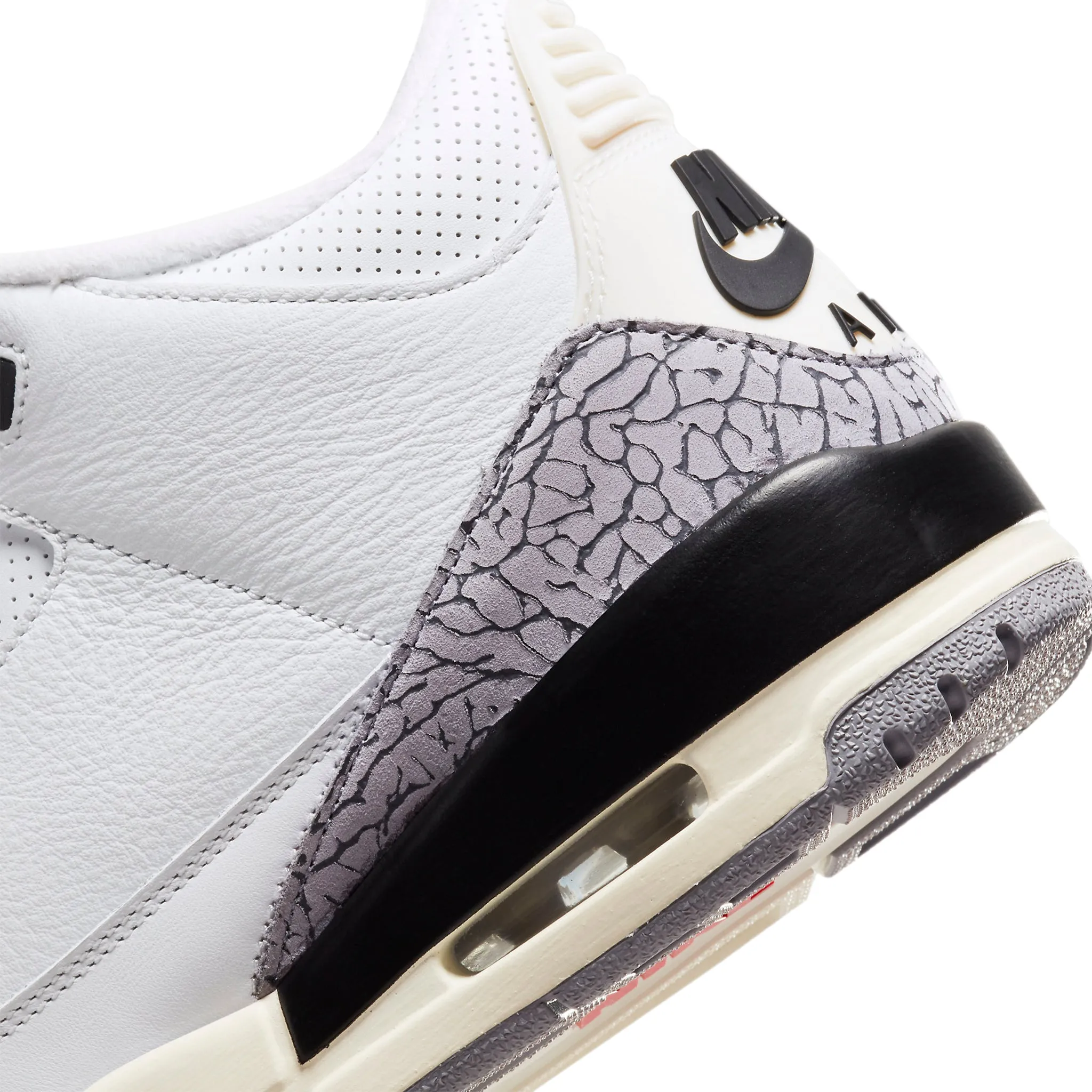 White Cement Air Jordan 3 Retro - Revamped Iteration