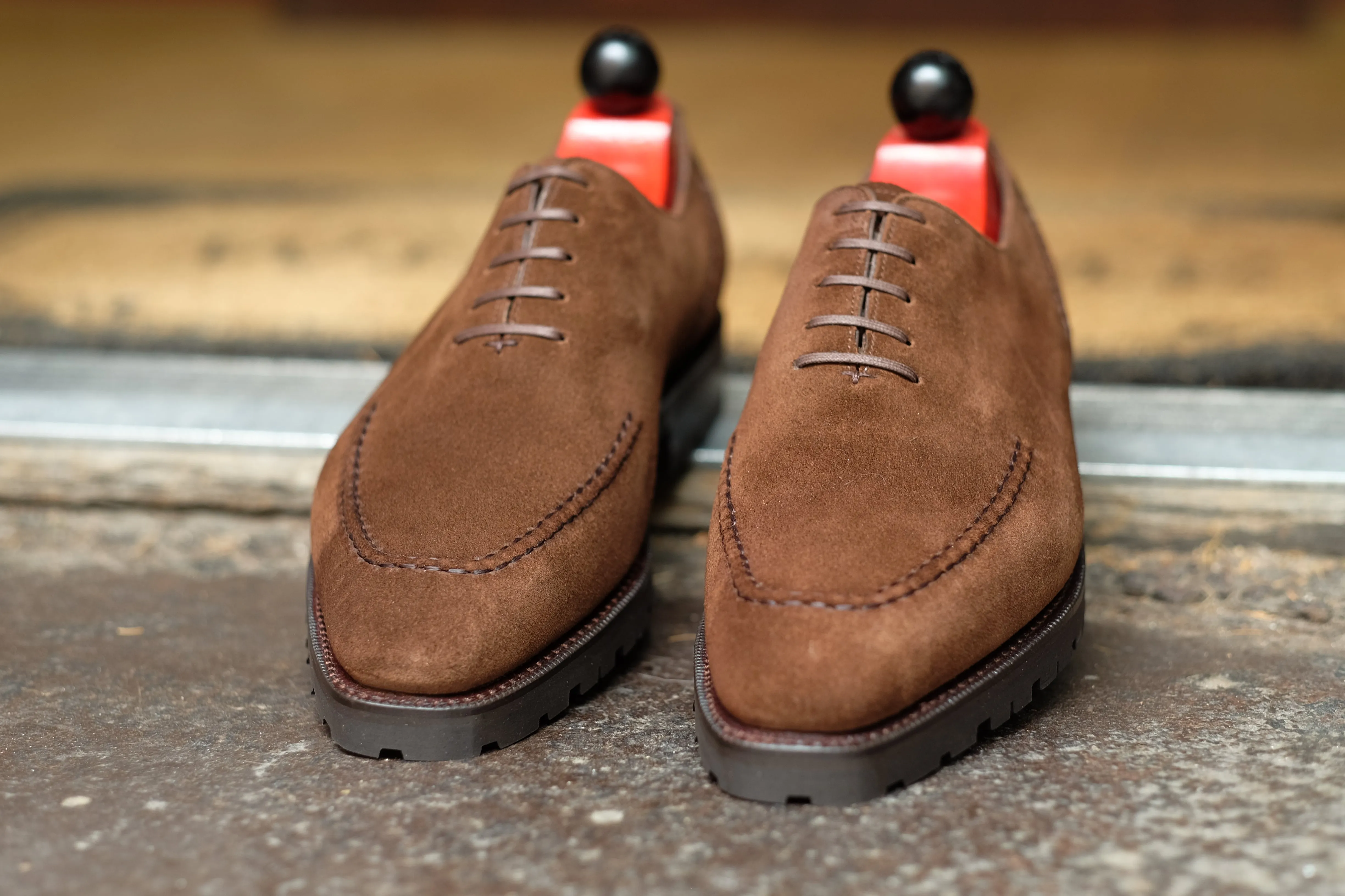 Whittier Dark Brown Suede Shoes