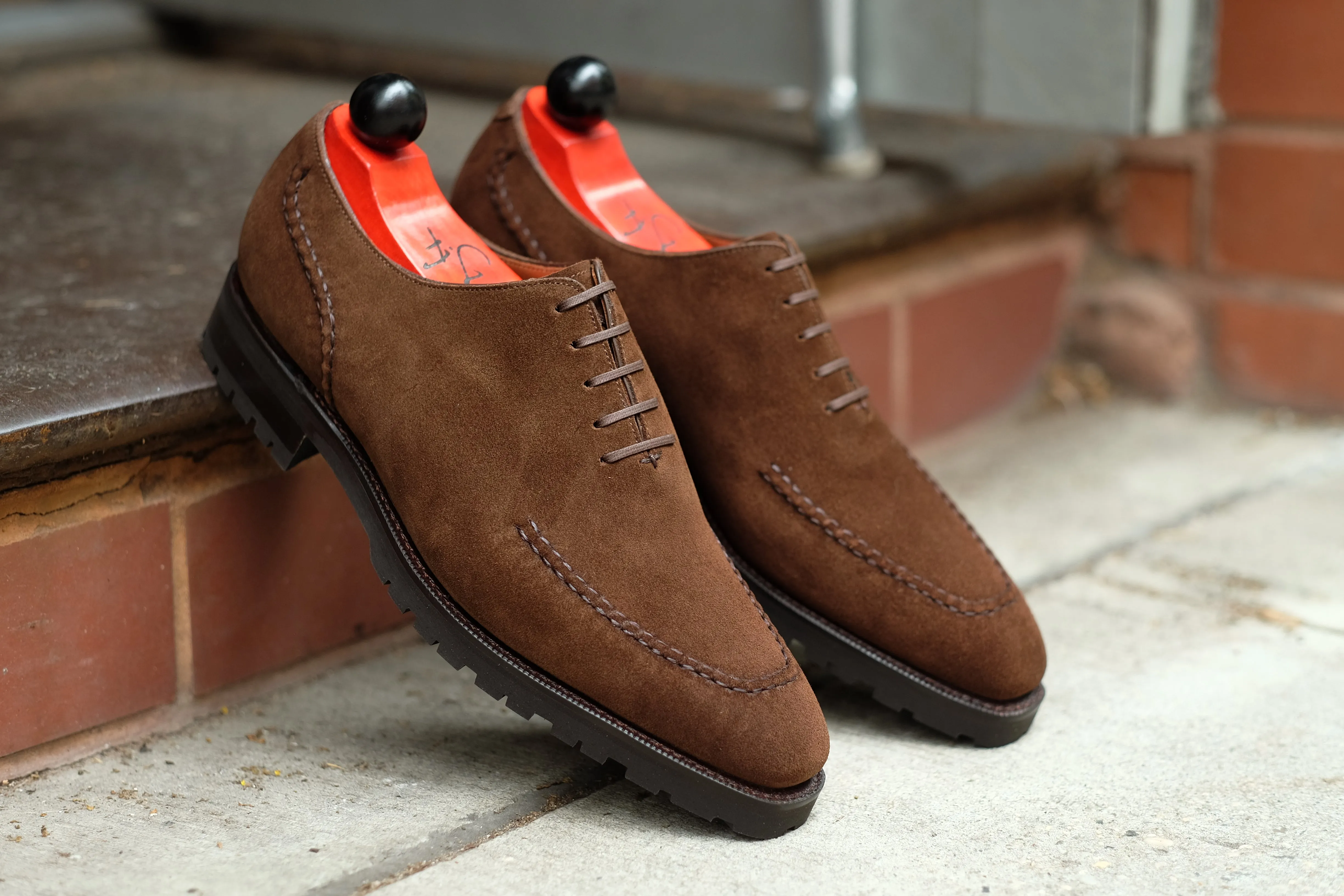 Whittier Dark Brown Suede Shoes