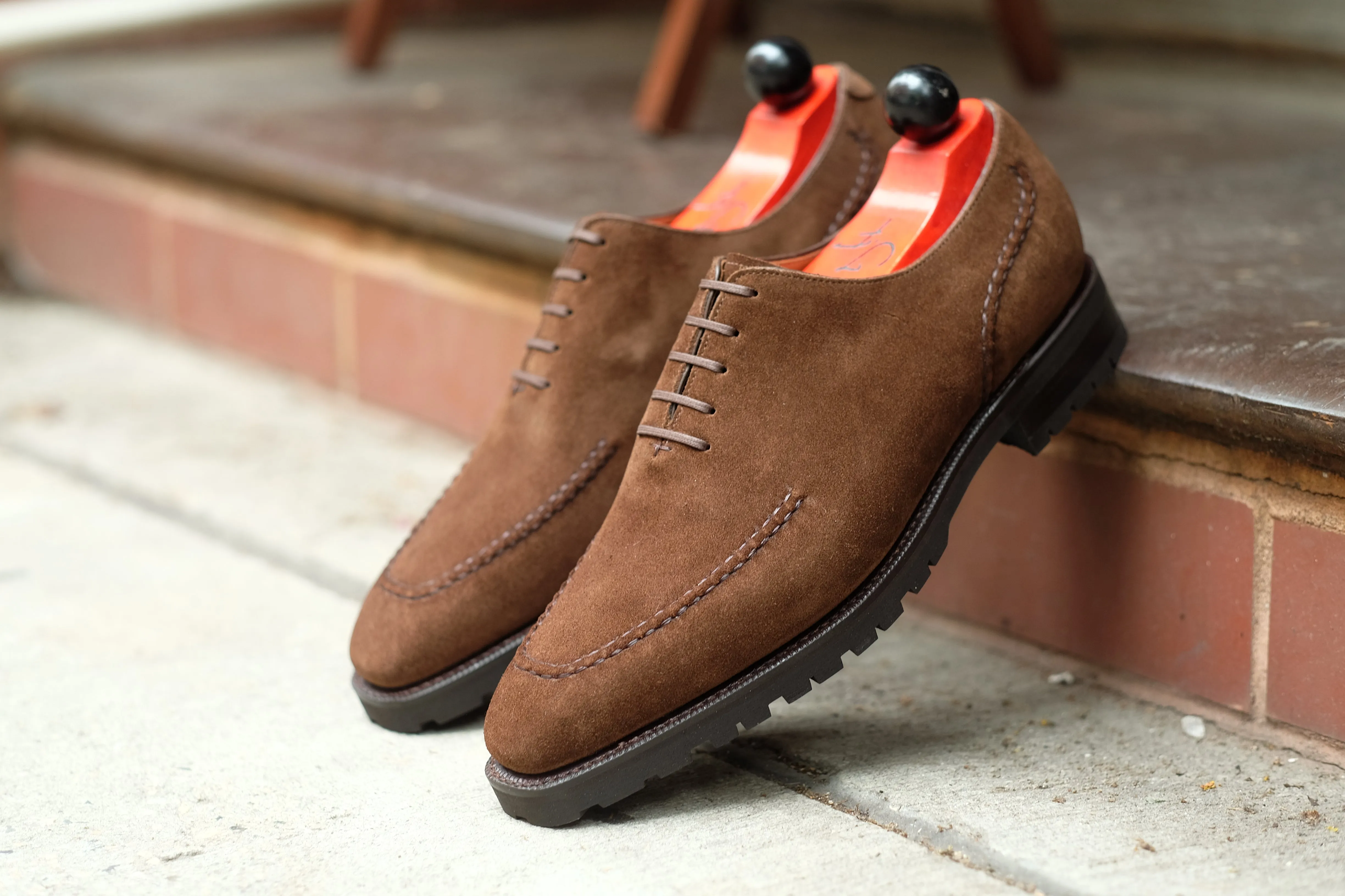 Whittier Dark Brown Suede Shoes