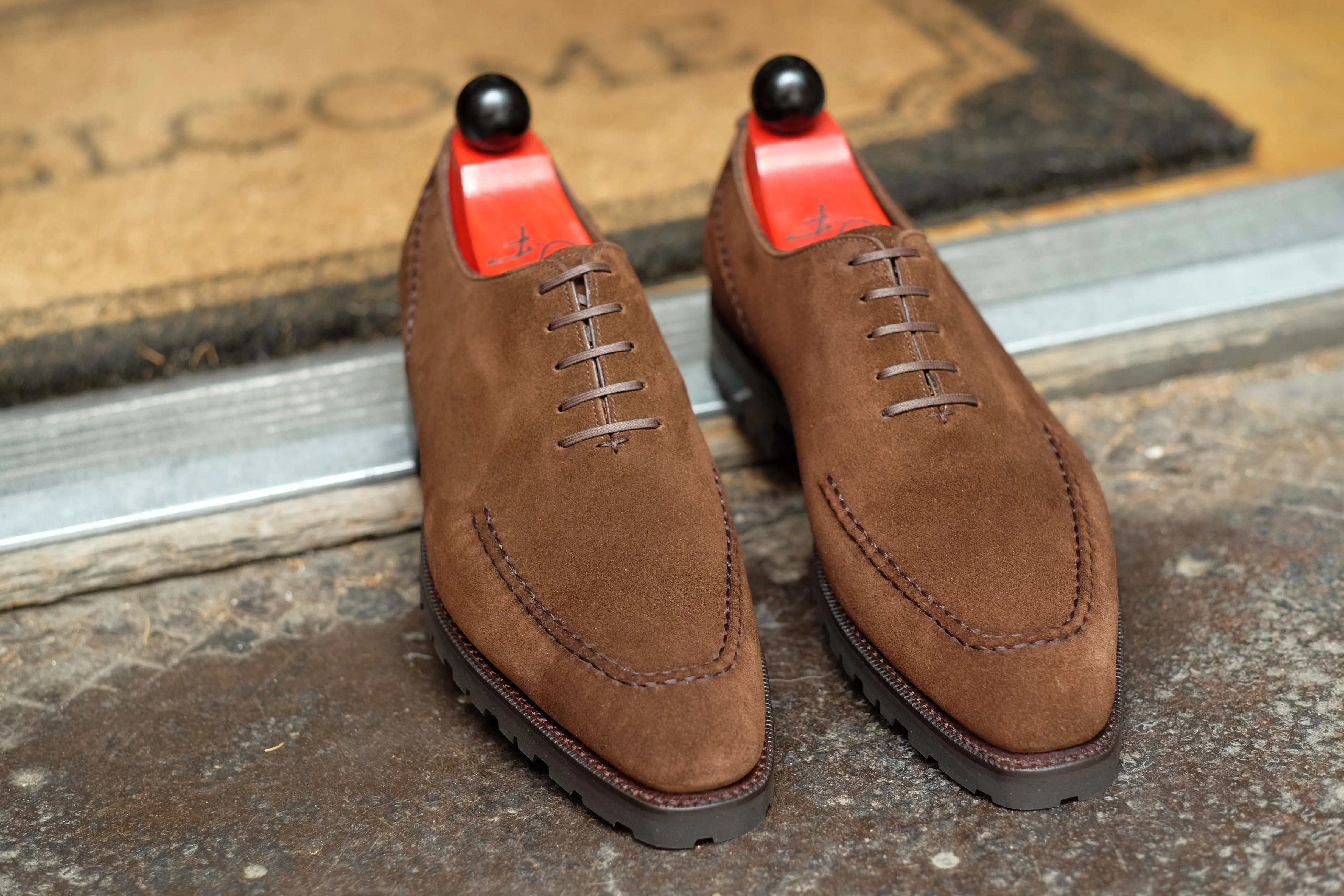 Whittier Dark Brown Suede Shoes