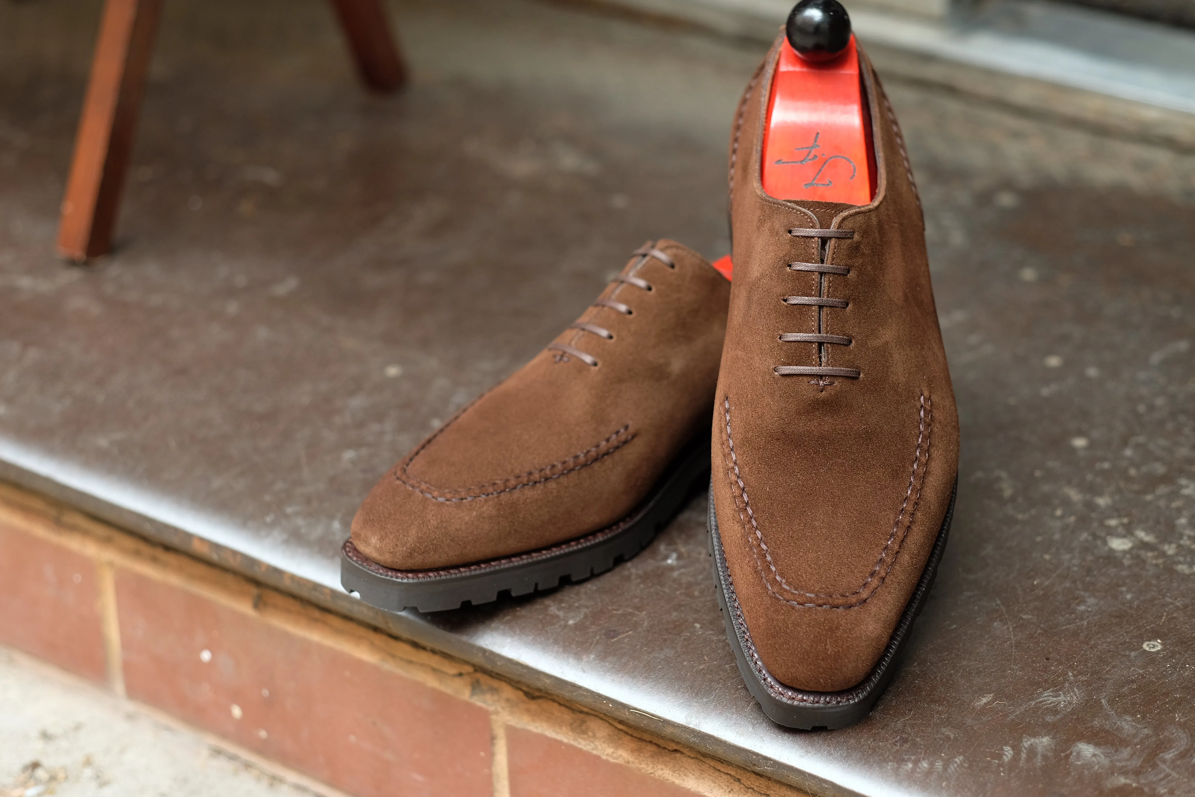 Whittier Dark Brown Suede Shoes