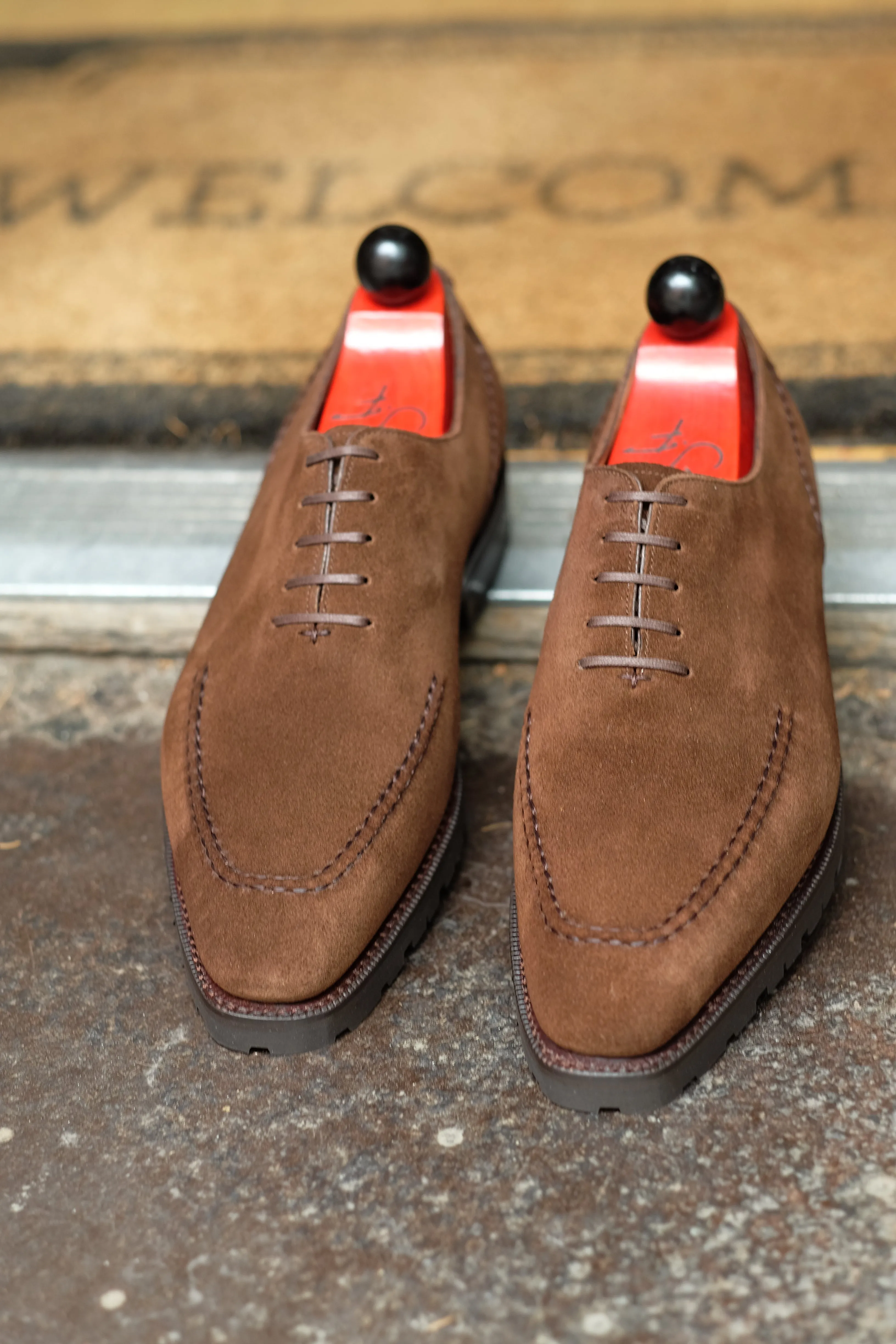 Whittier Dark Brown Suede Shoes