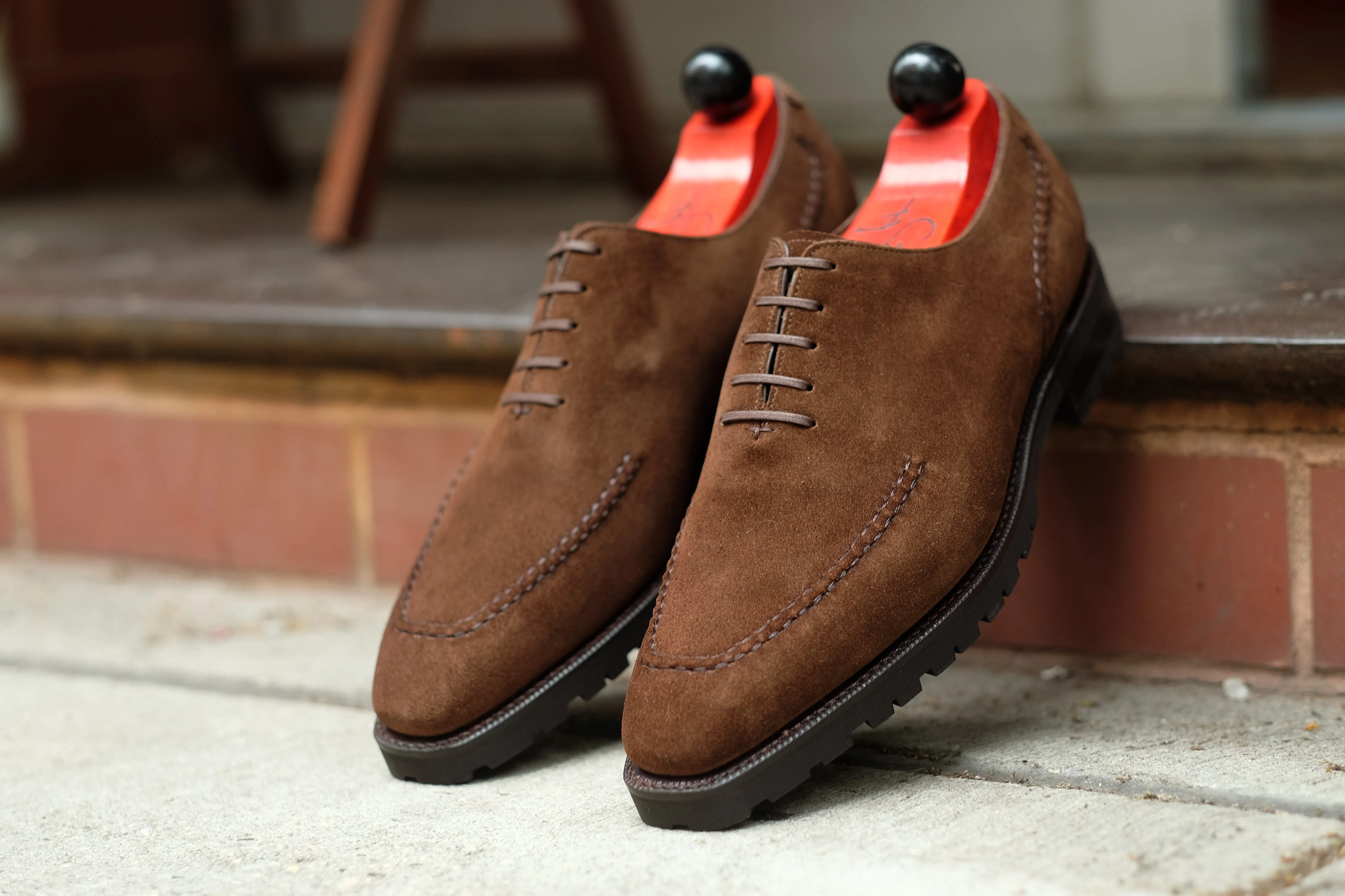 Whittier Dark Brown Suede Shoes