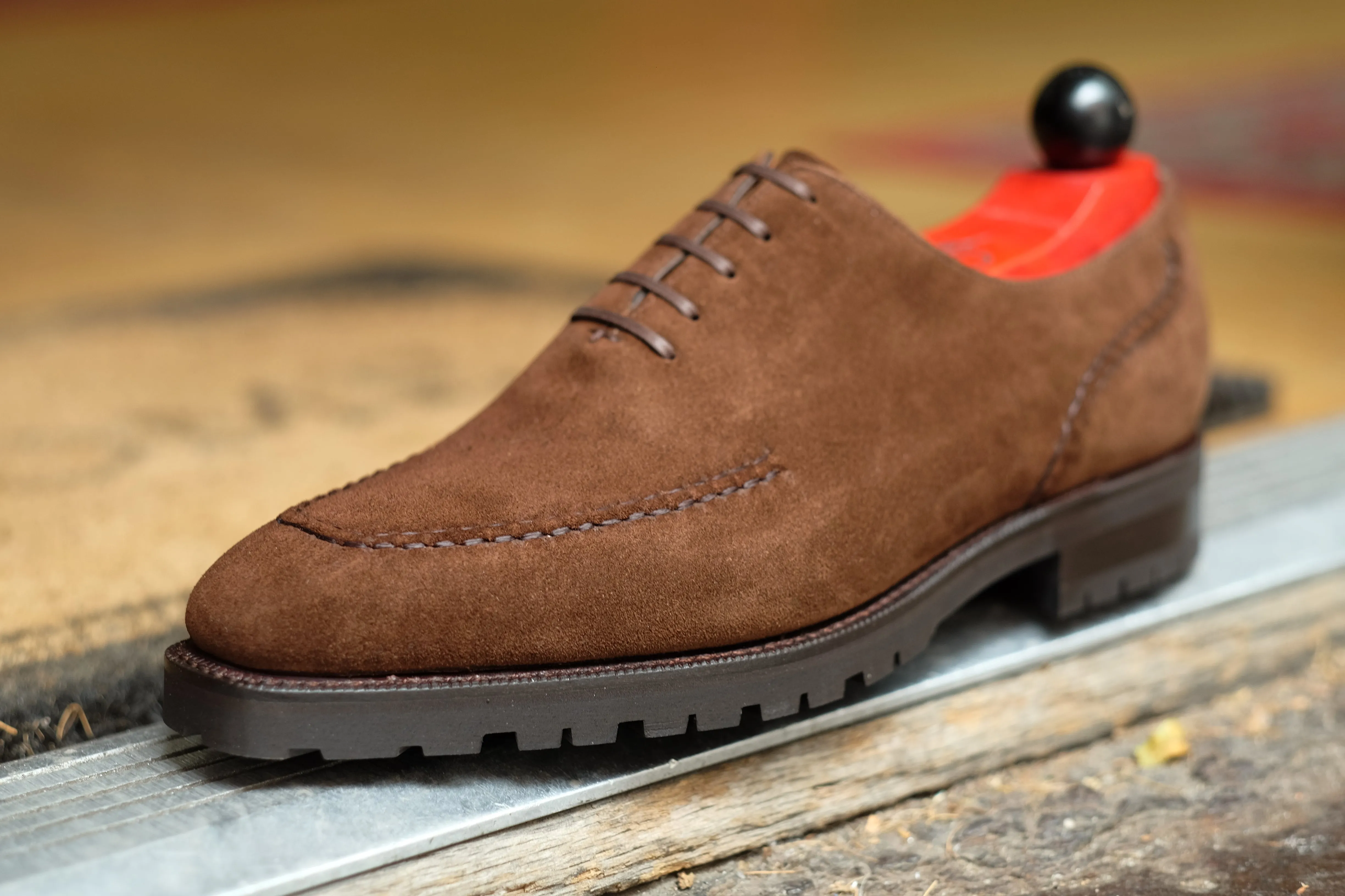 Whittier Dark Brown Suede Shoes