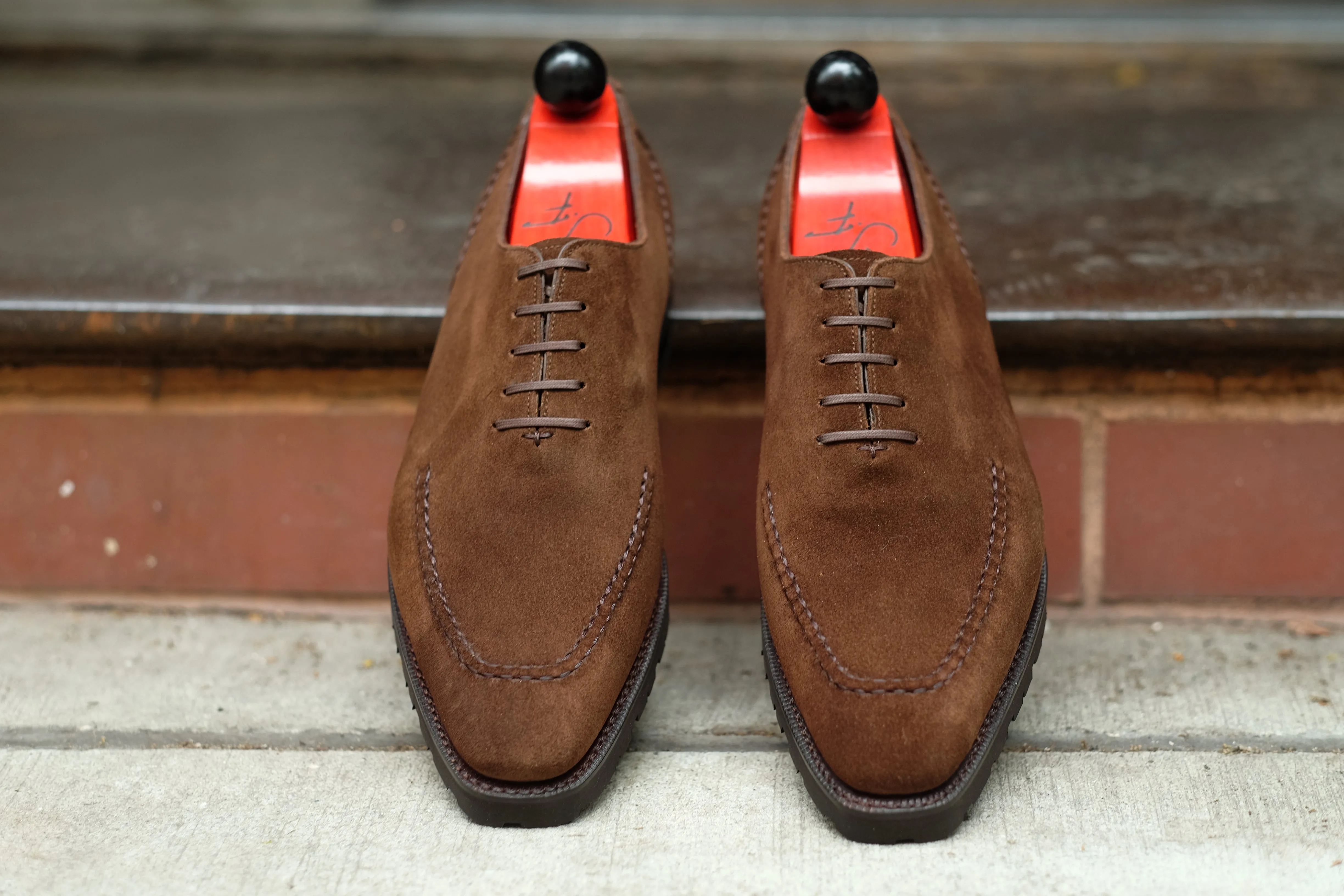 Whittier Dark Brown Suede Shoes