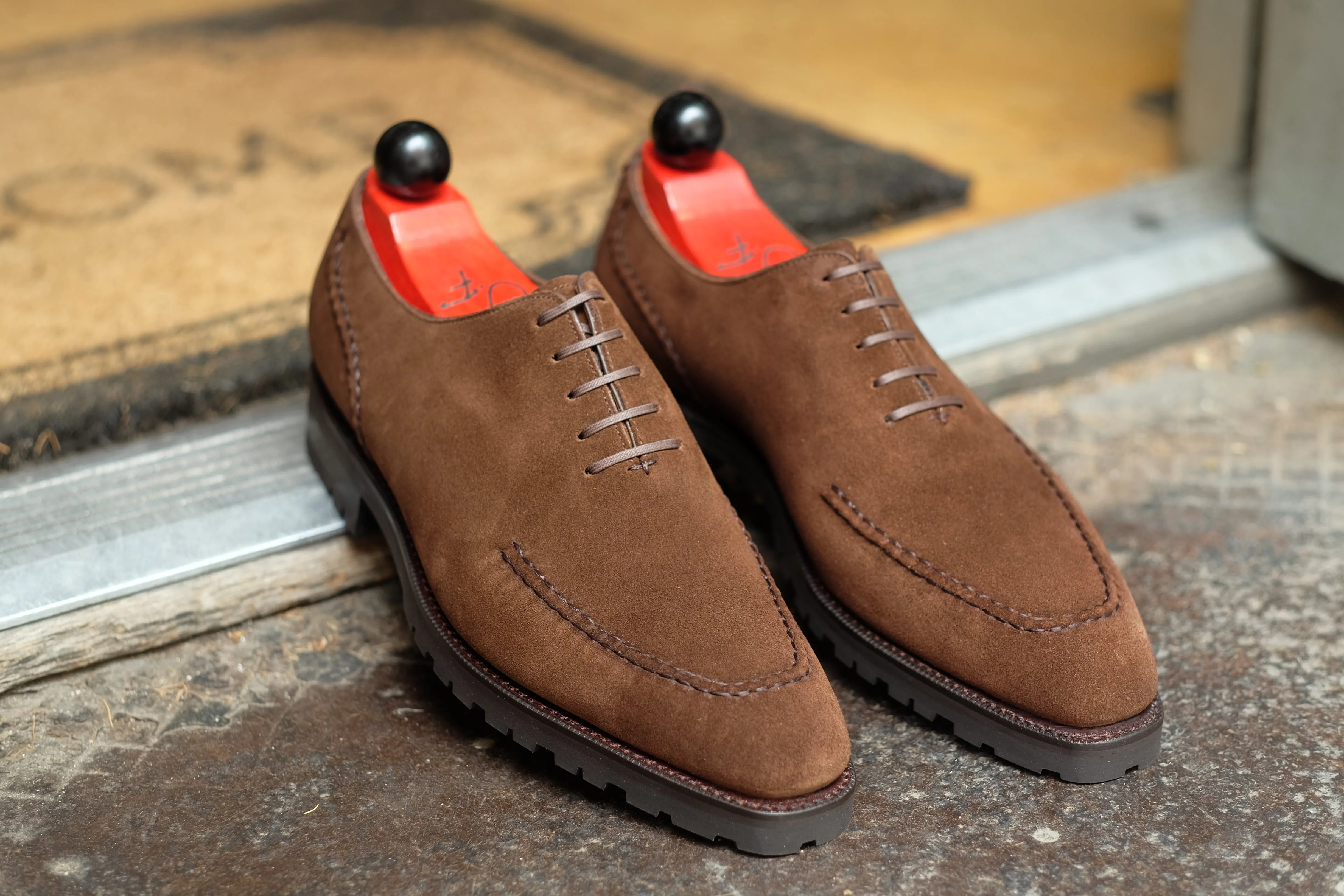 Whittier Dark Brown Suede Shoes