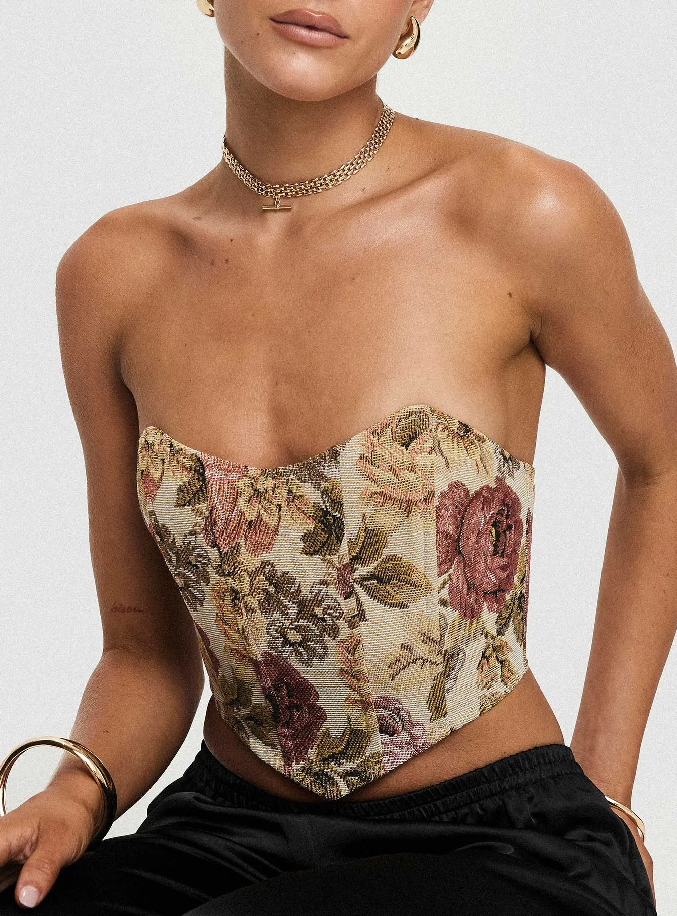 Wilson Strapless Bustier Top - Multi | Shop Now