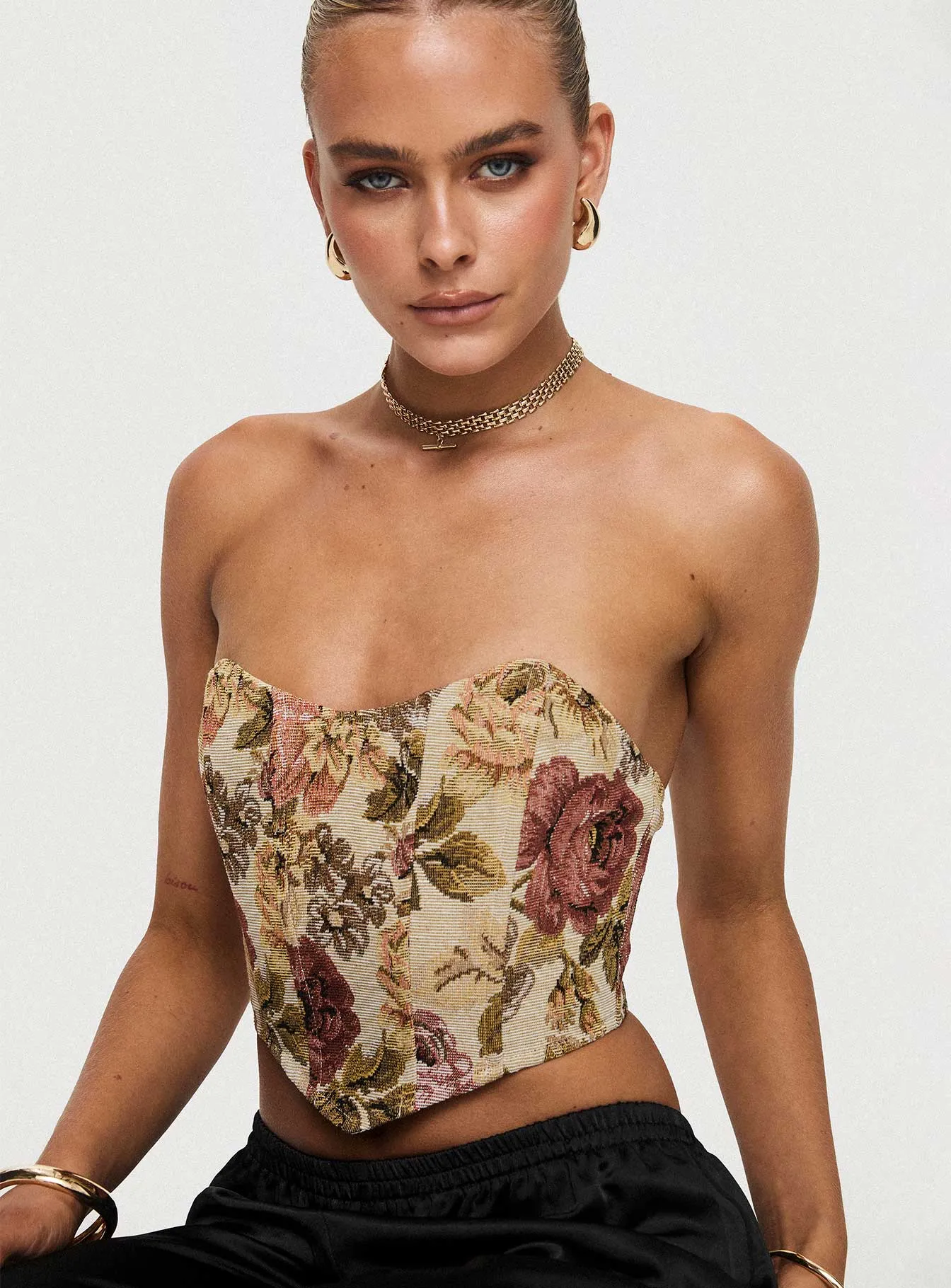 Wilson Strapless Bustier Top - Multi | Shop Now