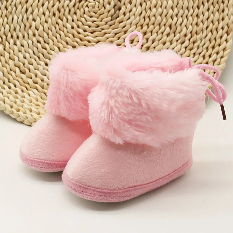 Winter Baby Girls Princess Boots - Soft Soled First Walkers Footwear Shoes