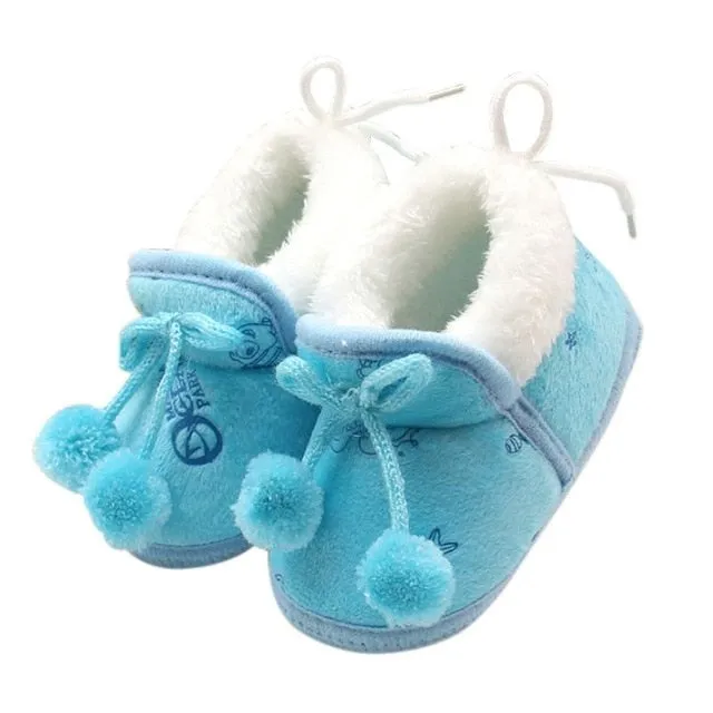 Winter Baby Girls Princess Boots - Soft Soled First Walkers Footwear Shoes