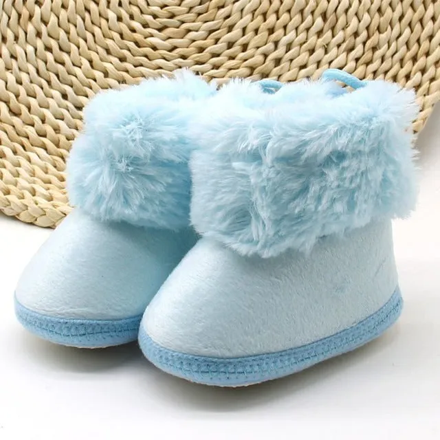 Winter Baby Girls Princess Boots - Soft Soled First Walkers Footwear Shoes