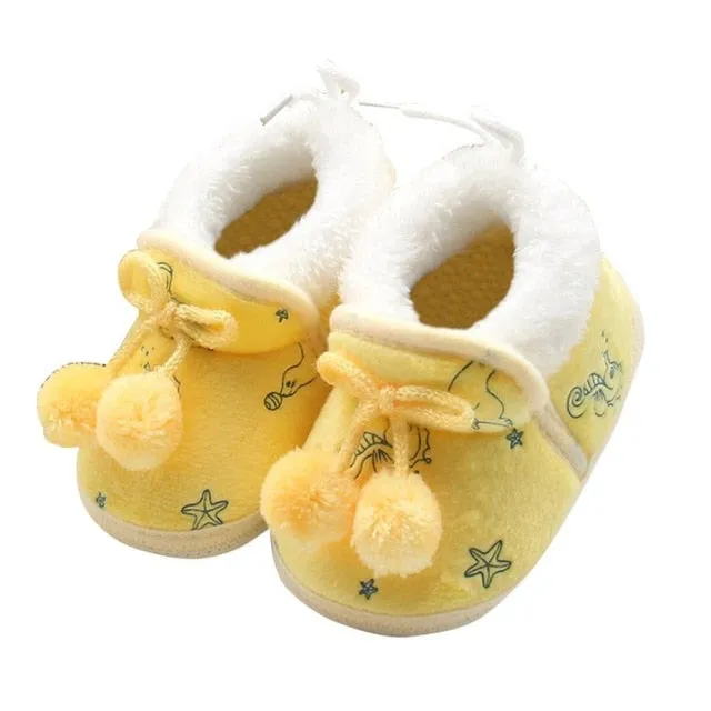 Winter Baby Girls Princess Boots - Soft Soled First Walkers Footwear Shoes