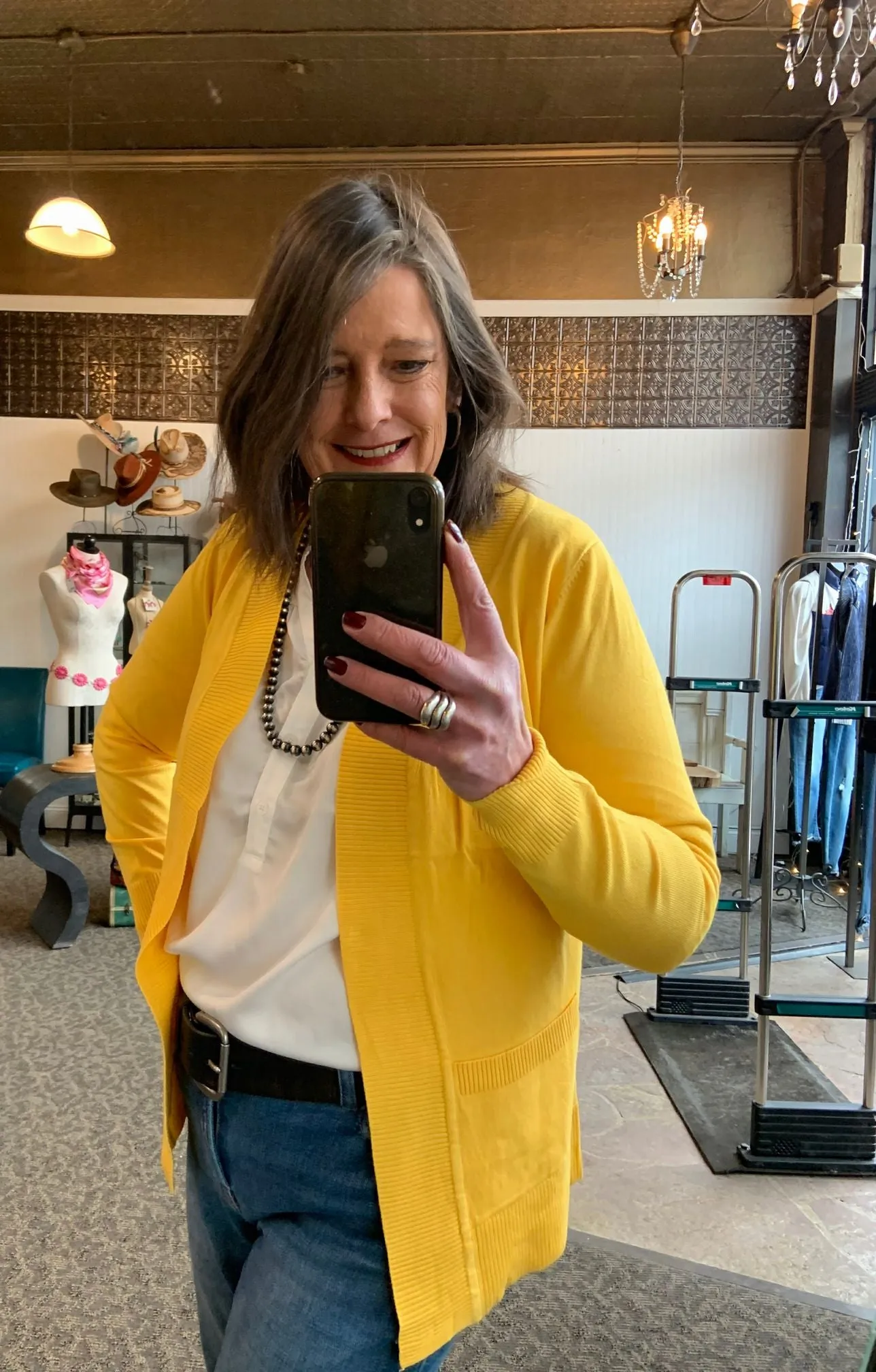 Yellow Lightweight Cardigan - Sizes Small to 3X