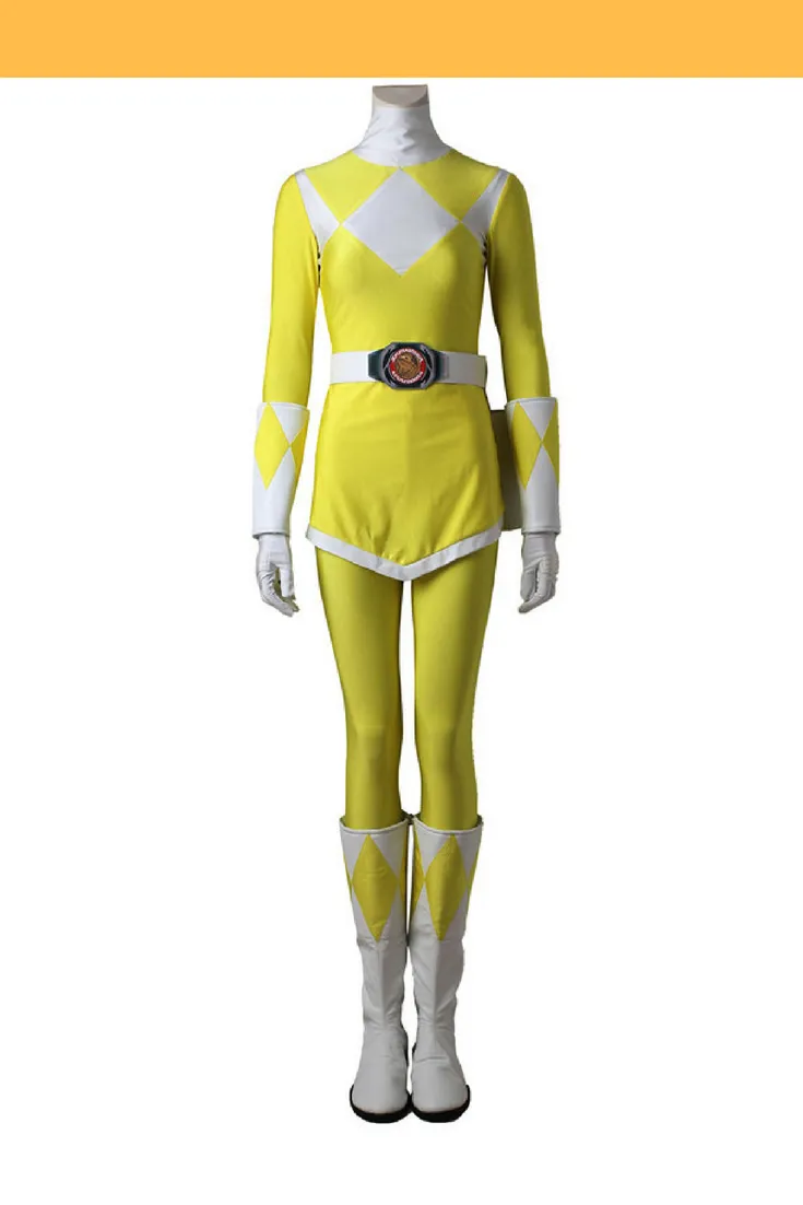 Yellow Ranger Cosplay Costume - Mighty Morphin Power Rangers