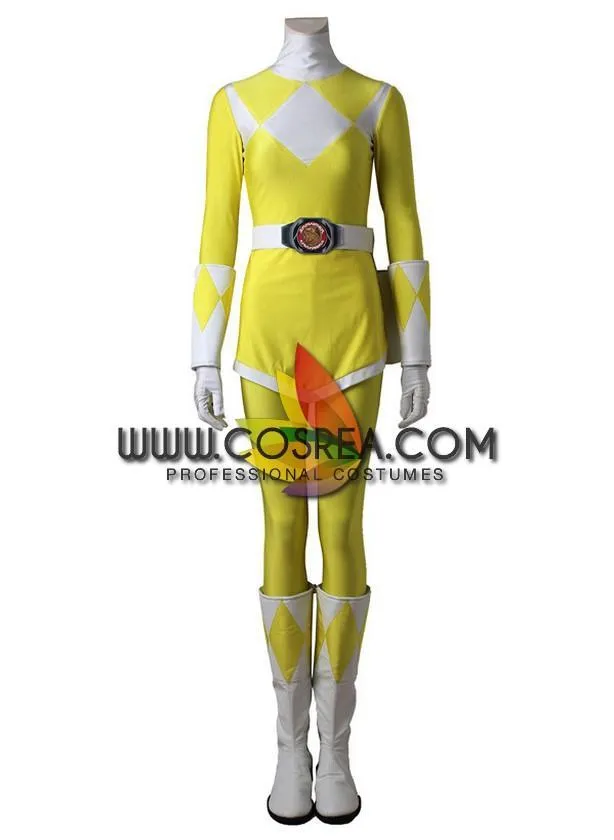 Yellow Ranger Cosplay Costume - Mighty Morphin Power Rangers